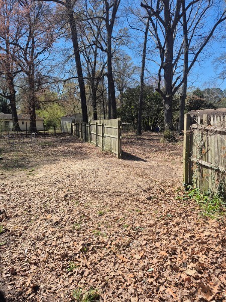 Same backyard cleared and cleaned up after removal